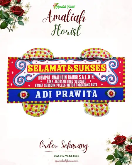 Papan Bunga Ucapan Selamat Naggela